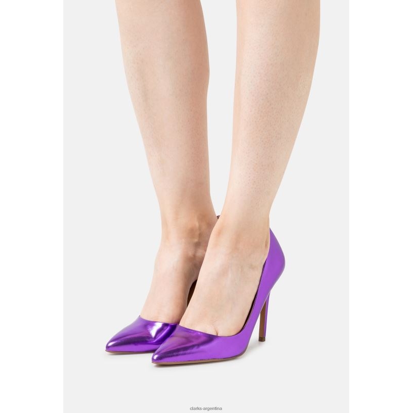 Clarks unisexo 2FZPZ7044 clarks tacones morados púrpura