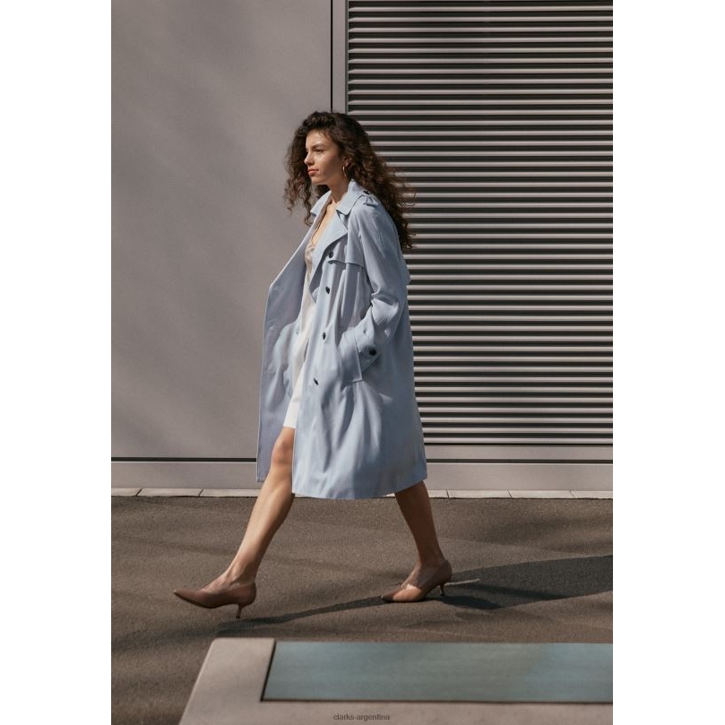 Clarks unisexo 2FZPZ6965 tacones clasicos corte violeta clarks praline almendra garapiñada