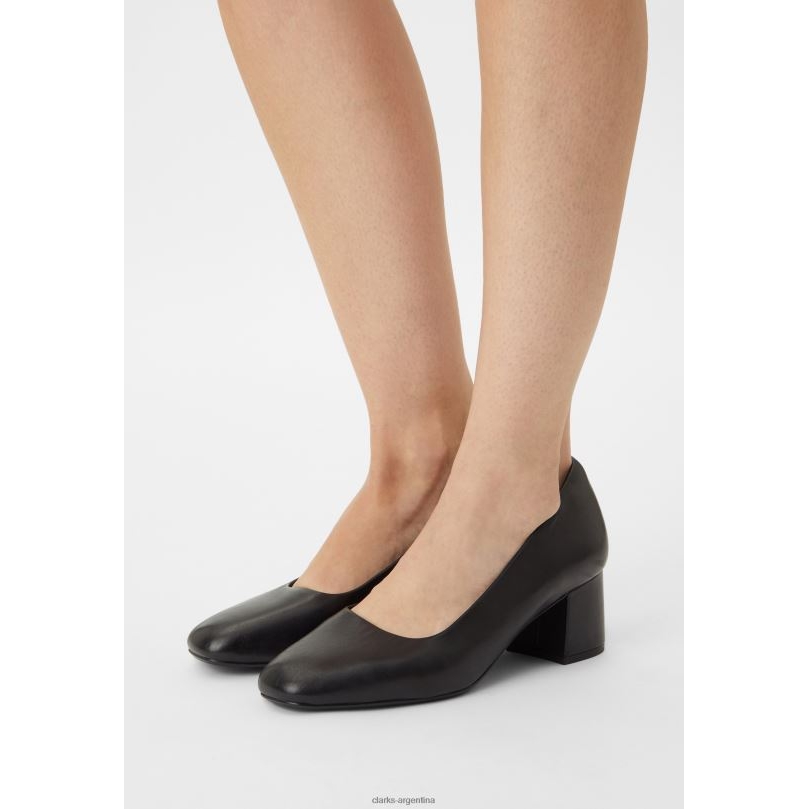 Clarks unisexo 2FZPZ6968 Tacones clásicos Clarks Sheer Court negros negro