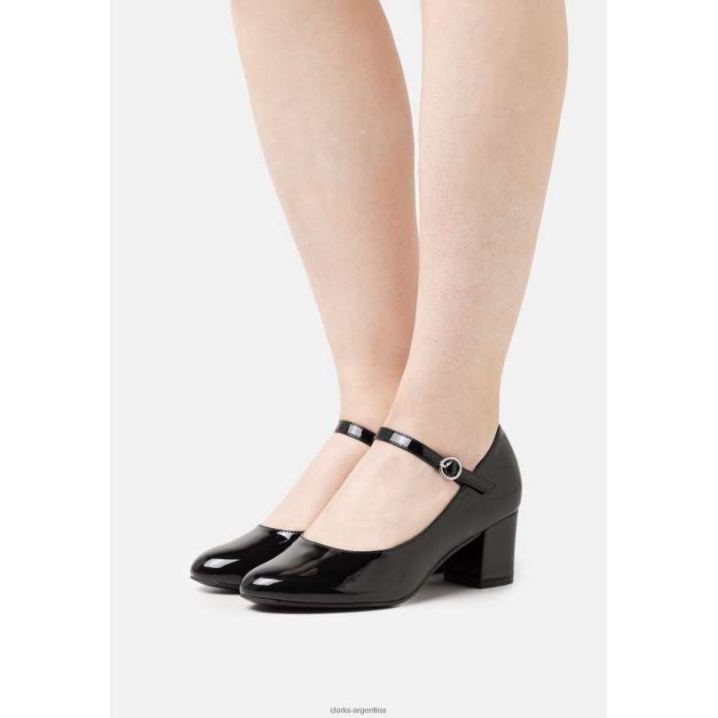Clarks unisexo 2FZPZ6989 clarks tacones clasicos suaves de moda negro