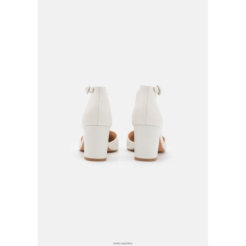 Clarks unisexo 2FZPZ7013 tacones clasicos de cuero clarks blanco blanco