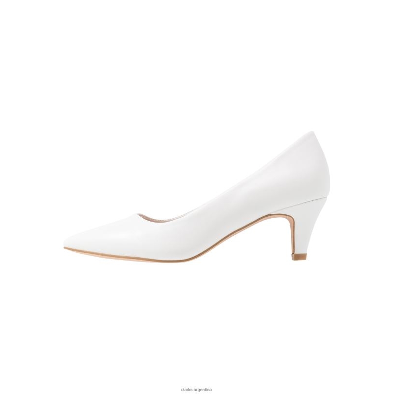 Clarks unisexo 2FZPZ7024 tacones clasicos clarks blancos de moda blanco