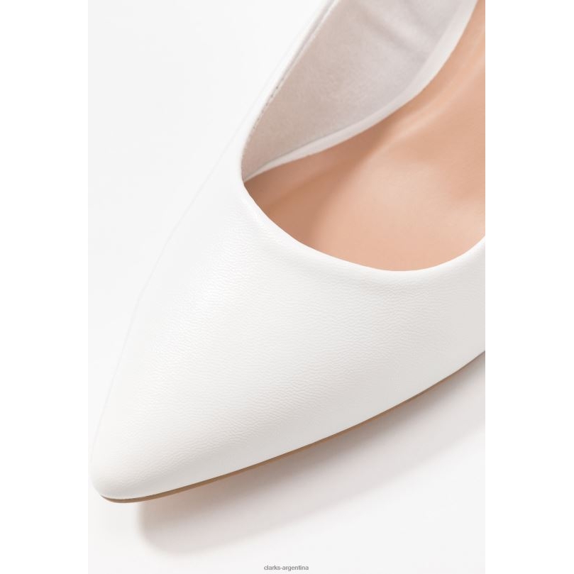 Clarks unisexo 2FZPZ7024 tacones clasicos clarks blancos de moda blanco