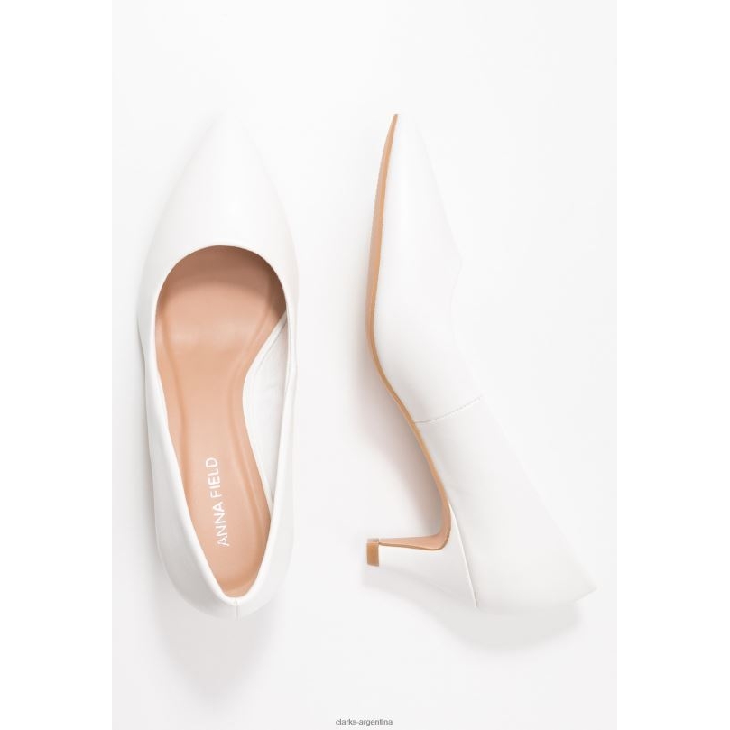 Clarks unisexo 2FZPZ7024 tacones clasicos clarks blancos de moda blanco