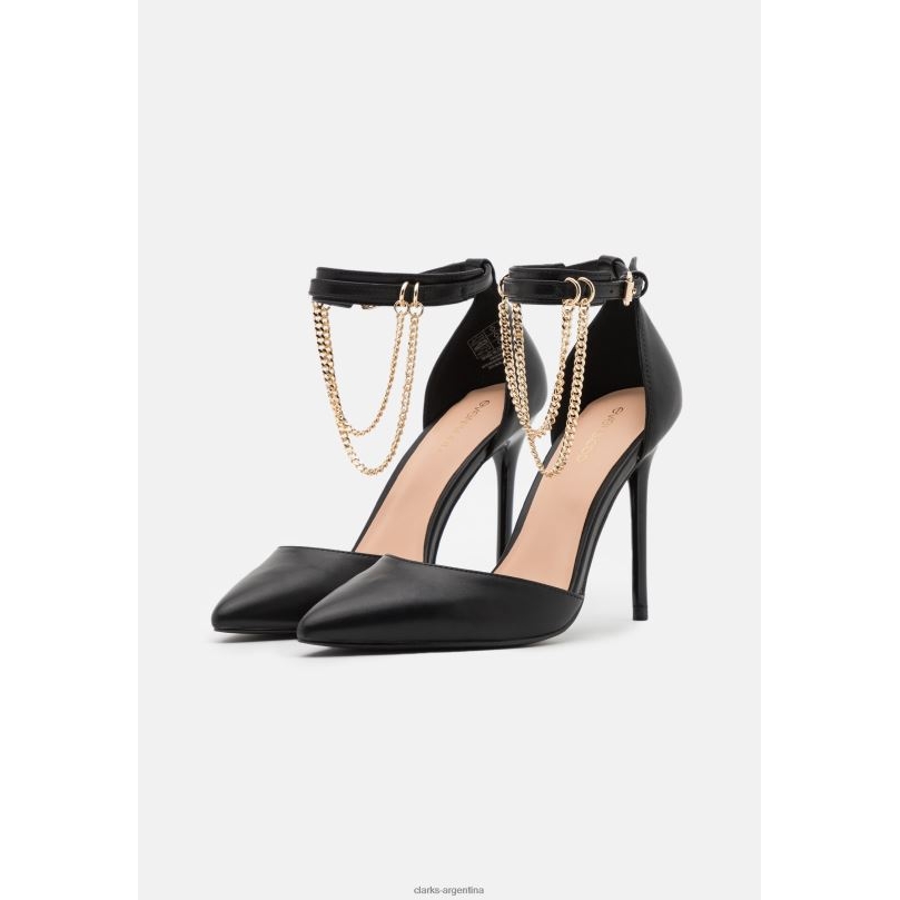 Clarks unisexo 2FZPZ7032 tacones clasicos clarks negro