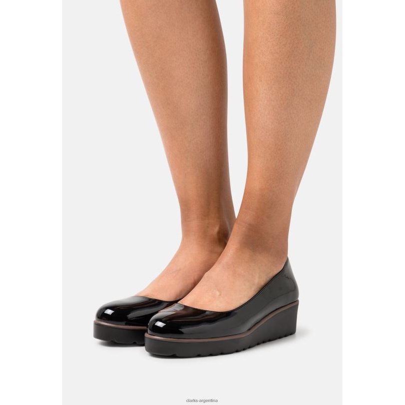 Clarks unisexo 2FZPZ6988 clarks tacones plataforma negros negro