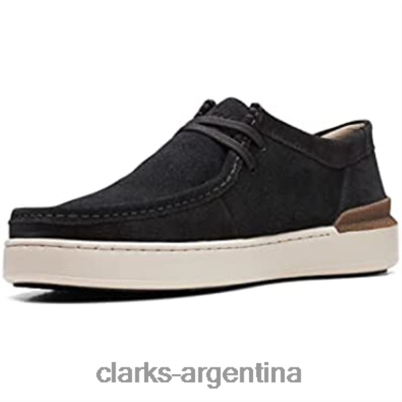 Clarks unisexo 2FZPZ1098 zapatos clarks court lite wally de gamuza negro