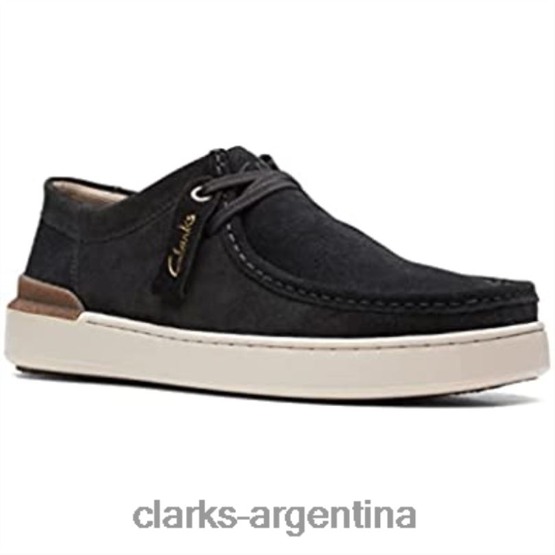 Clarks unisexo 2FZPZ1098 zapatos clarks court lite wally de gamuza negro