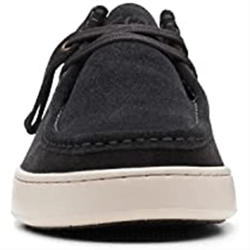 Clarks unisexo 2FZPZ1098 zapatos clarks court lite wally de gamuza negro