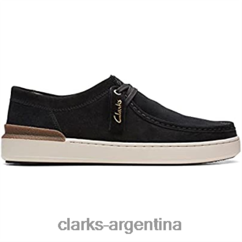 Clarks unisexo 2FZPZ1098 zapatos clarks court lite wally de gamuza negro