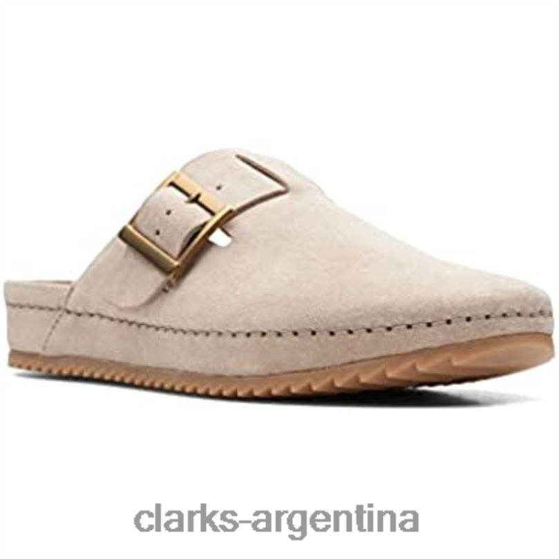 Clarks unisexo 2FZPZ115 zapatos clarks brookleigh mule de gamuza arena