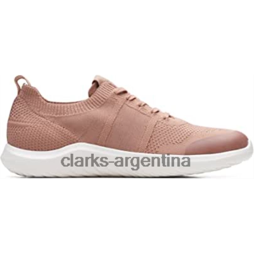 Clarks unisexo 2FZPZ1903 zapatos nova lite encaje textil rosa clarks