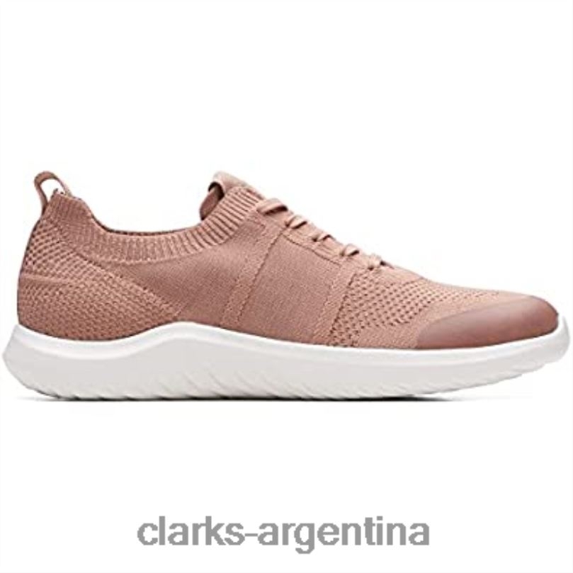 Clarks unisexo 2FZPZ1903 zapatos nova lite encaje textil rosa clarks