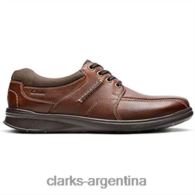 Clarks unisexo 2FZPZ2448 clarks cotrell caminar zapatos de cuero tabaco