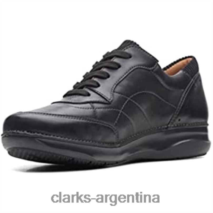 Clarks unisexo 2FZPZ246 zapatos de cuero appley tie clarks negros