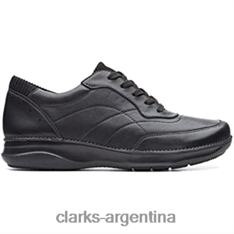 Clarks unisexo 2FZPZ246 zapatos de cuero appley tie clarks negros