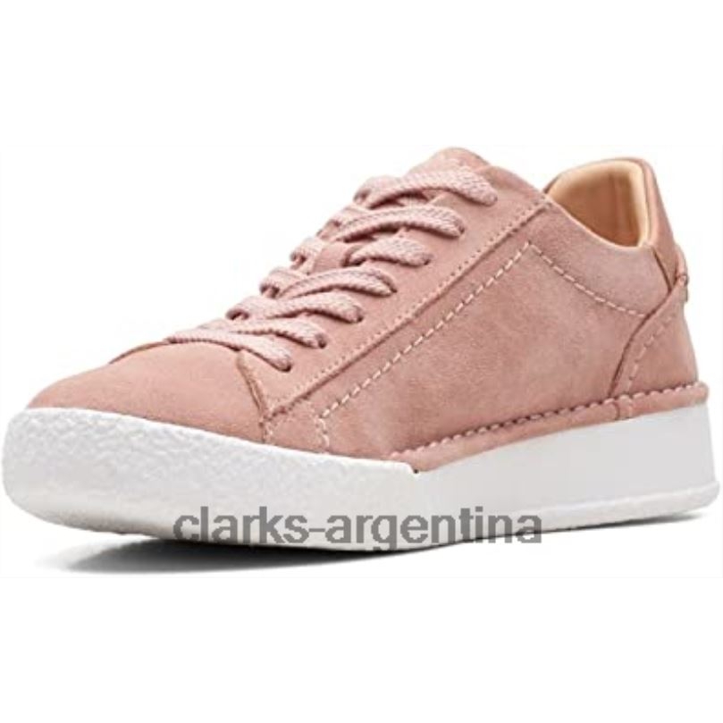 Clarks unisexo 2FZPZ2662 zapatos de ante con encaje de copa artesanal clarks rojos