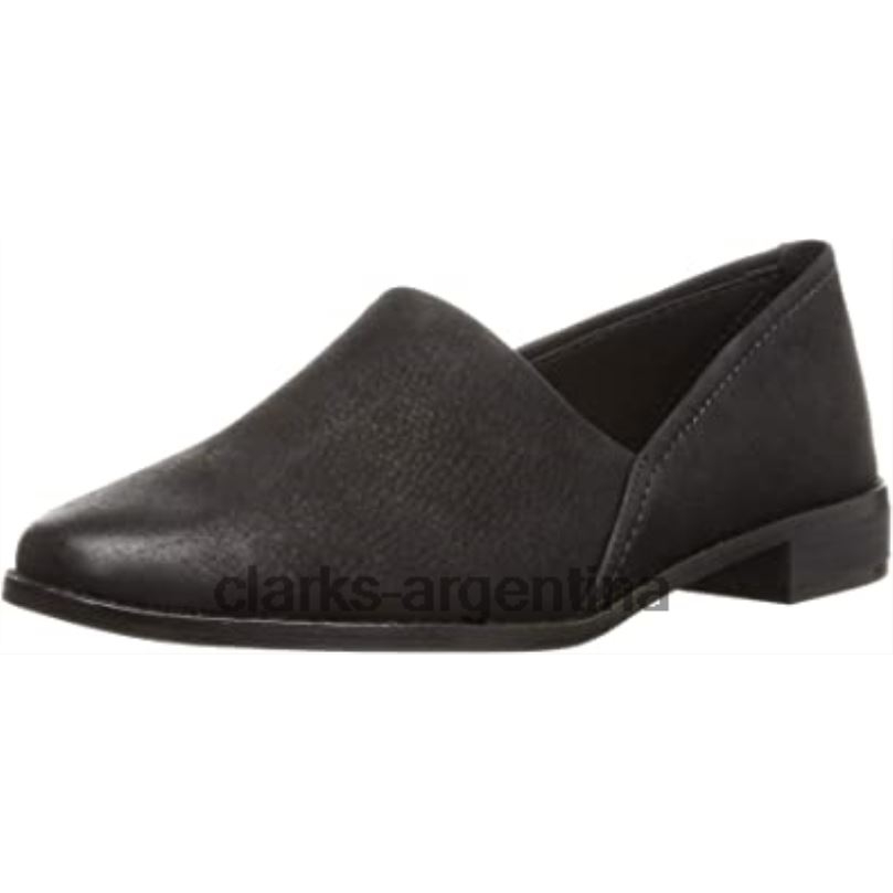 Clarks unisexo 2FZPZ2668 zapatos de cuero puro fácil clarks negros
