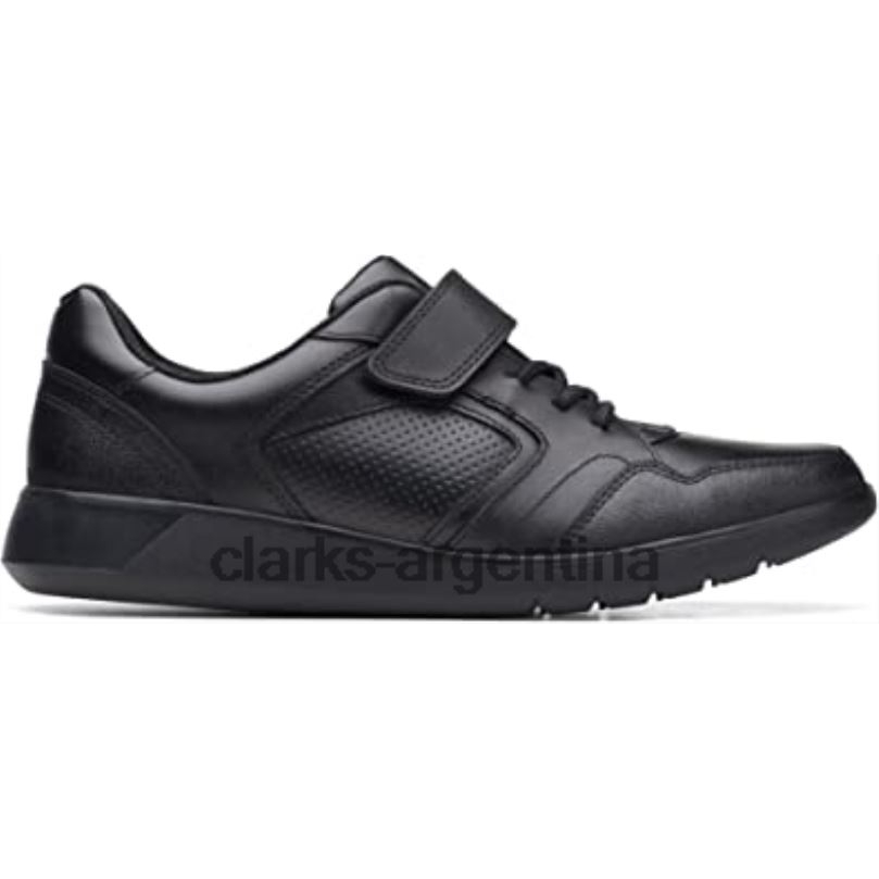 Clarks unisexo 2FZPZ2674 clarks scape bright zapatos de cuero juvenil negro