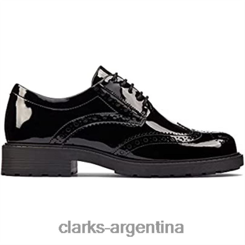 Clarks unisexo 2FZPZ340 orinoco 2 limit zapatos de cuero negro clarks