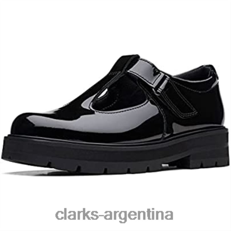Clarks unisexo 2FZPZ35 clarks prague brill zapatos de cuero mayores negro