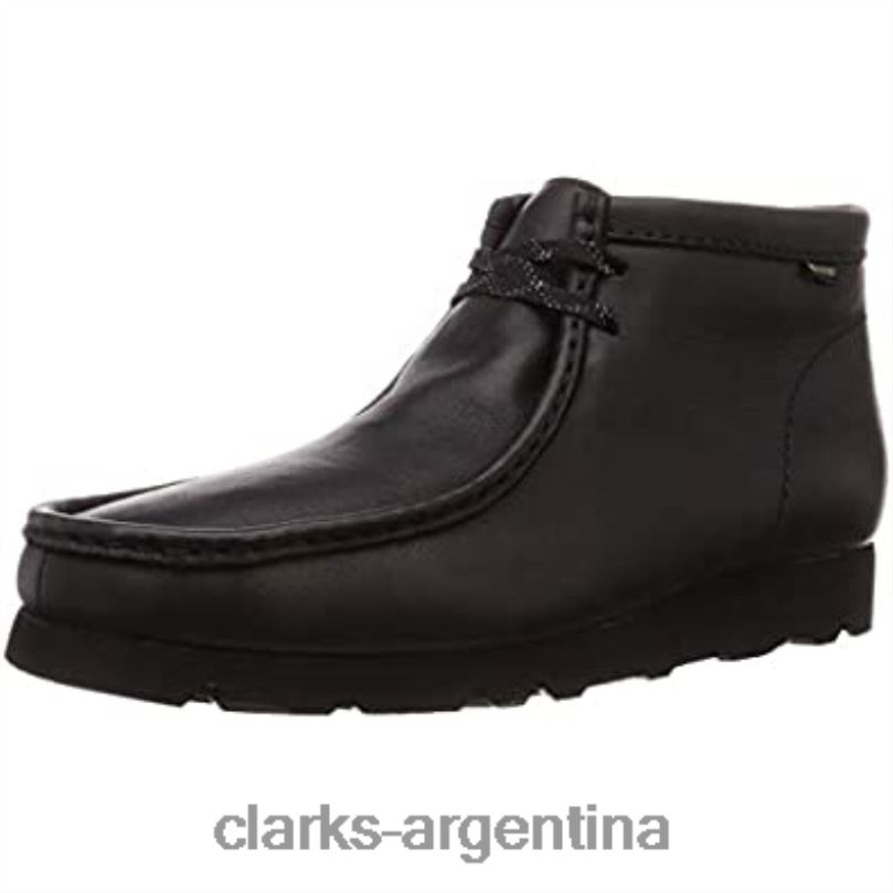 Clarks unisexo 2FZPZ555 zapatos de vestir clarks originals wallabee gtx de cuero negro cuero negro