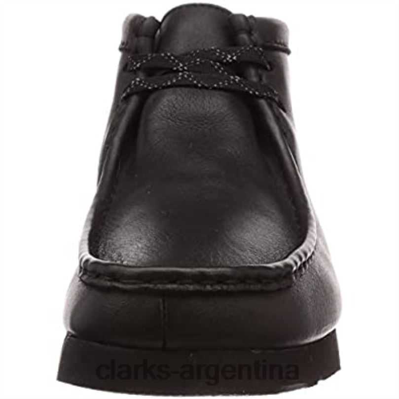 Clarks unisexo 2FZPZ555 zapatos de vestir clarks originals wallabee gtx de cuero negro cuero negro