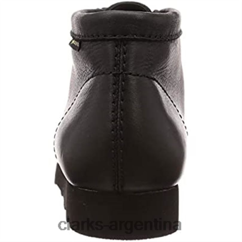 Clarks unisexo 2FZPZ555 zapatos de vestir clarks originals wallabee gtx de cuero negro cuero negro
